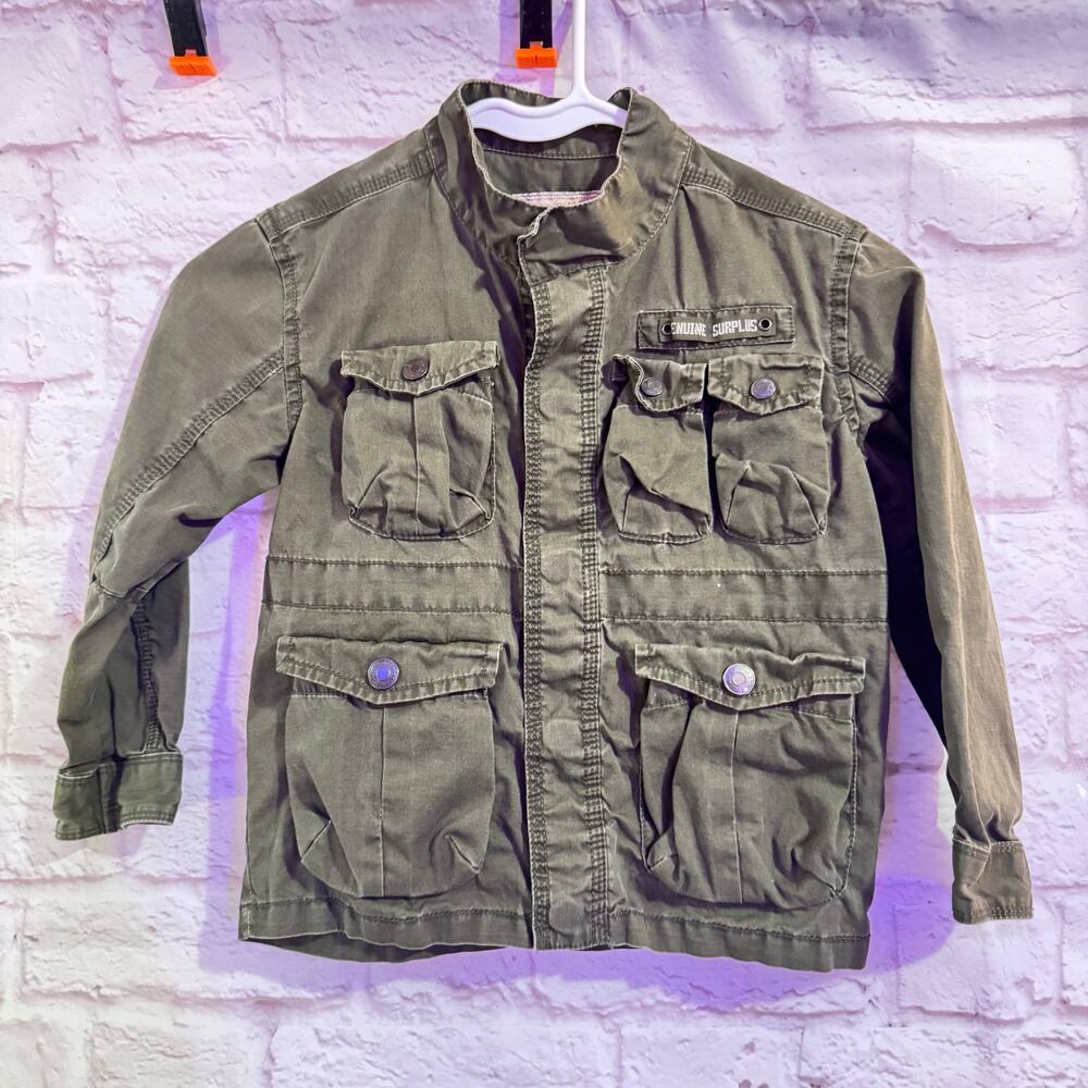 Cute Genuine Kids by Osh Kosh Army Jacket with pockets SZ 5T